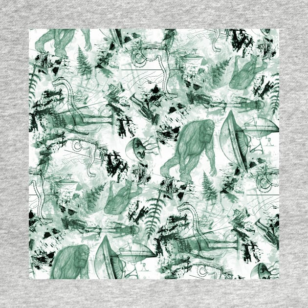 Myth Toile: Teal by boingojennie